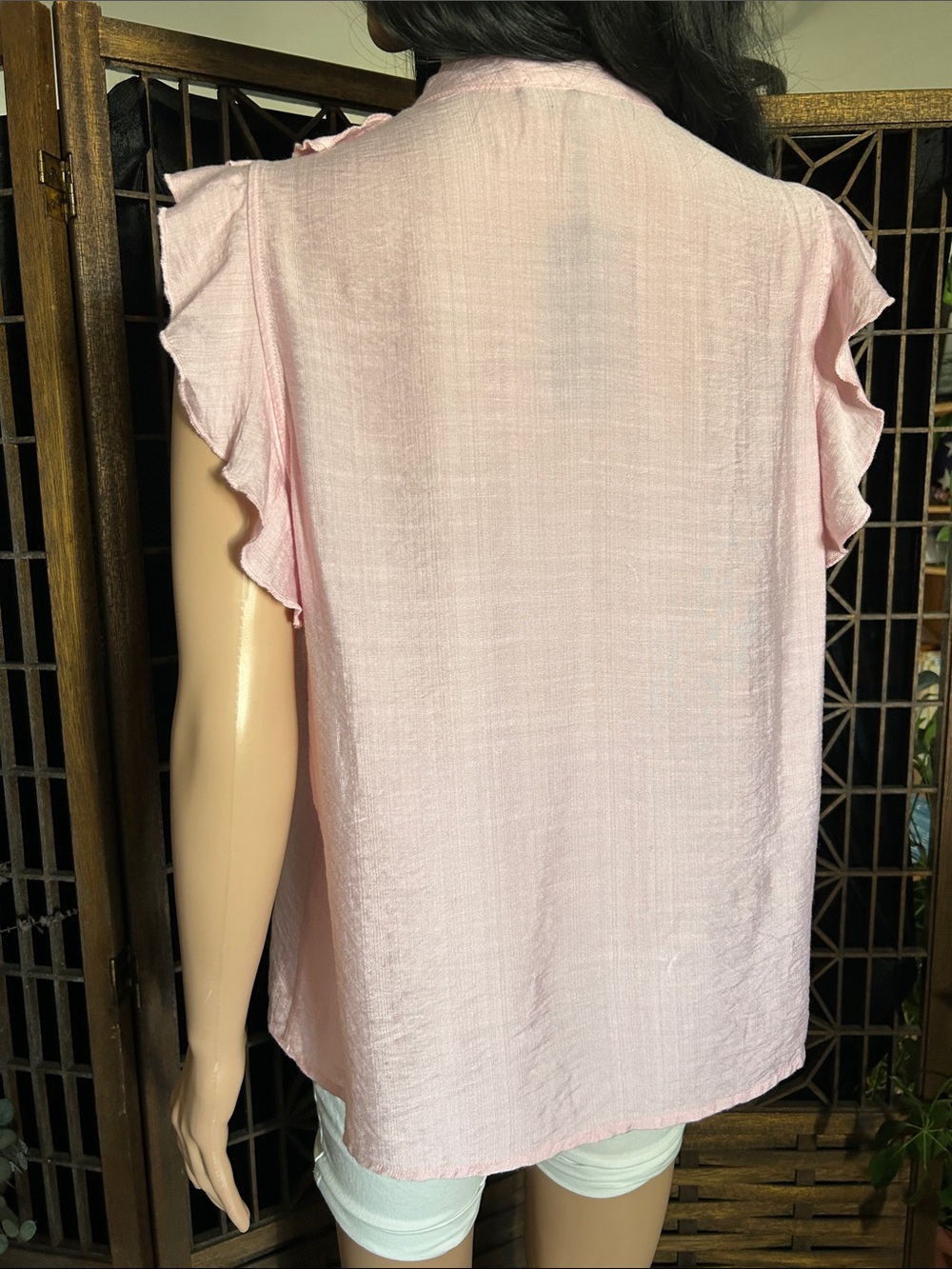NWT NORDSTROM RACHEL RUFFLE TOP L - Picture 5 of 11